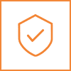 secure future shield with check icon